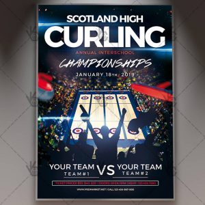 Download Curling Tournament Flyer - PSD Template