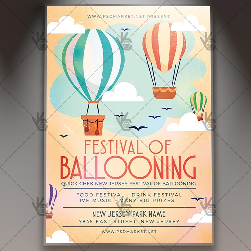 Download Festival of Ballooning Flyer - PSD Template