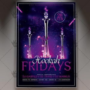 Download Hookah Fridays Flyer - PSD Template