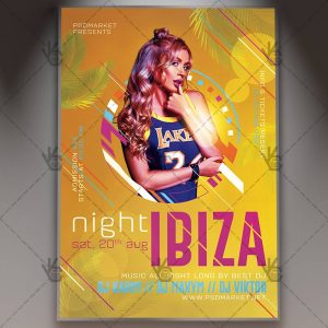 Download Ibiza Night Flyer - PSD Template