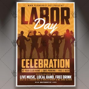 Download Labor Day Flyer - PSD Template