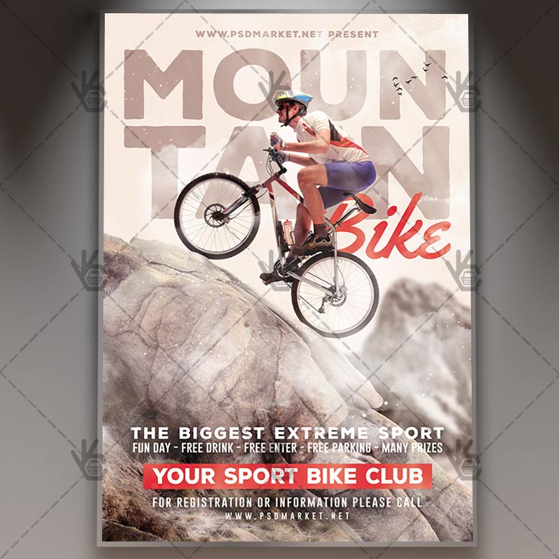 Download Mountain Bike Flyer - PSD Template