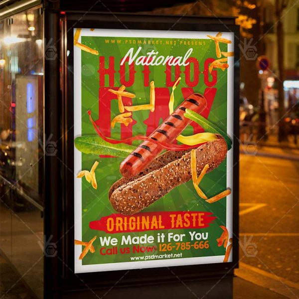 Hot Dog Flyer Template