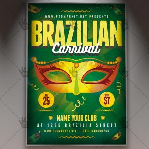 Download Rio Carnival Flyer - PSD Template