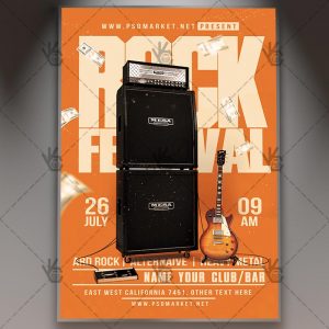 Download Rock Festival Flyer - PSD Template
