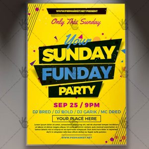 Download Sunday Funday Flyer - PSD Template
