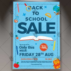 Download Back to School Sale Flyer - PSD Template