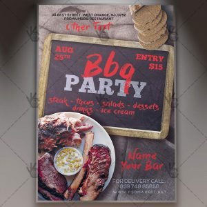 Download BBQ Delight Flyer - PSD Template