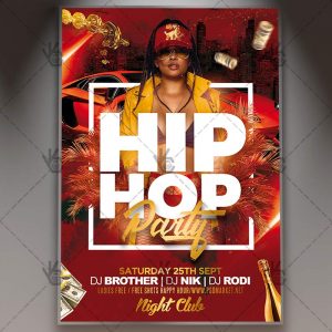 Download Hip Hop Party Flyer - PSD Template