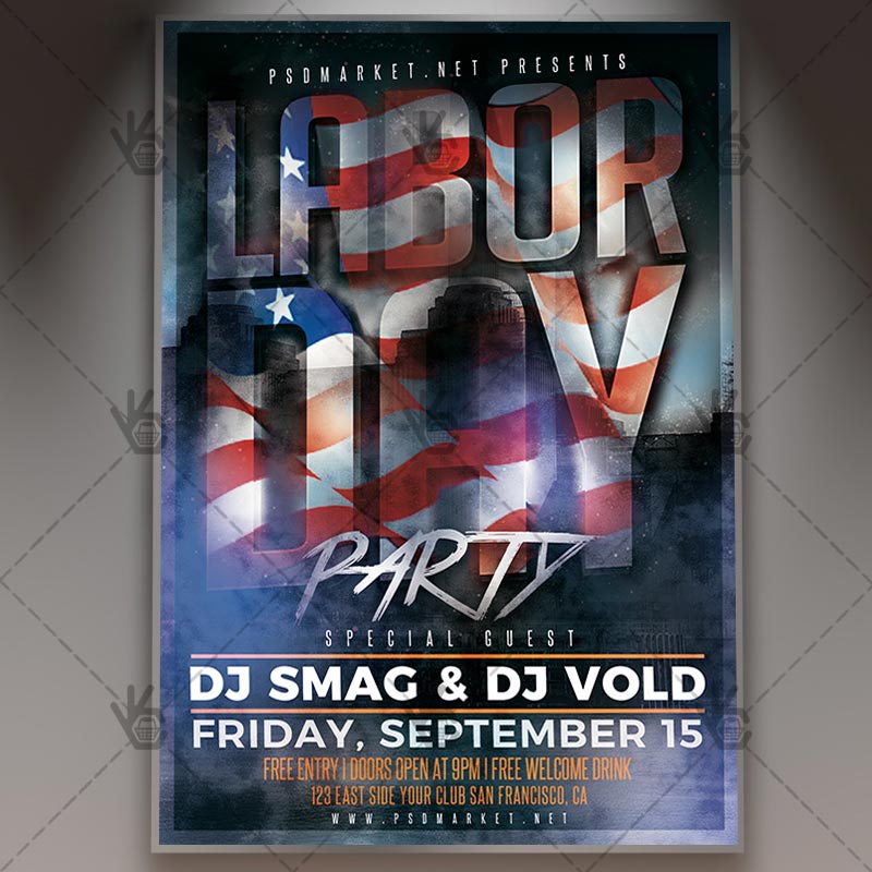 Download Labor Day Specials Flyer - PSD Template
