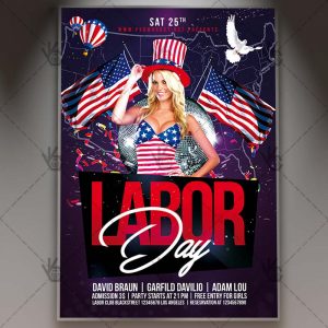 Download Labor Day USA Flyer - PSD Template
