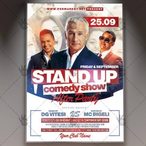 Download Stand Up Comedy Flyer - PSD Template
