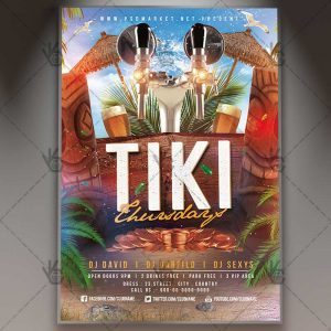 Download Tiki Thursdays Flyer - PSD Template