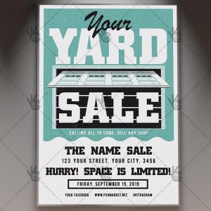Download Yard Sale Flyer - PSD Template