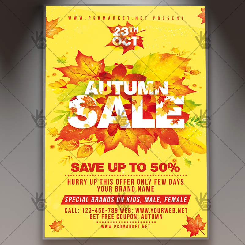 Download Autumn Sale Flyer - PSD Template