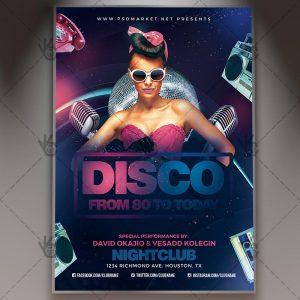 Download Disco Party Flyer - PSD Template