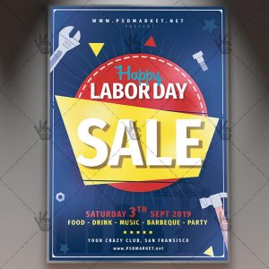 Download Labor Day Sale Flyer - PSD Template