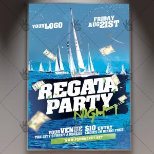 Download Regata Party Night Flyer - PSD Template