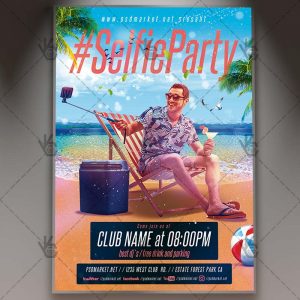 Download Selfie Party Night Flyer - PSD Template