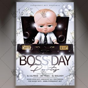 Download Boss Day Flyer - PSD Template