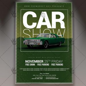 Download Car Show Event Flyer - PSD Template