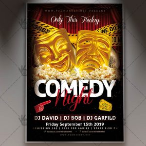 Download Comedy Night Flyer - PSD Template