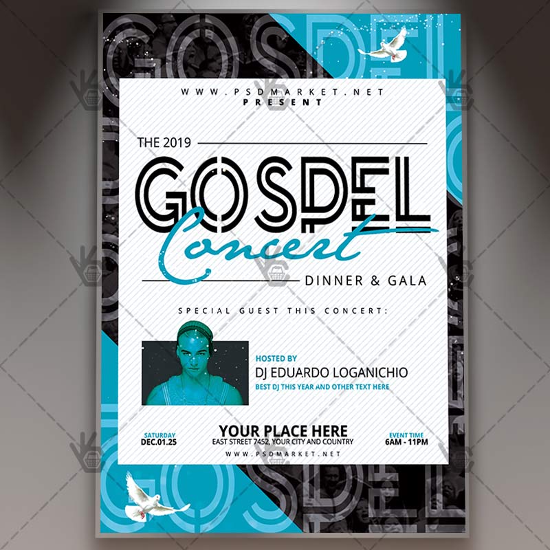 Download Gospel Concert Flyer - PSD Template