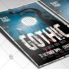 Download Gothic Halloween Rock Party Flyer - PSD Template-2