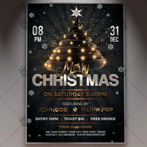 Download Merry Christmas Flyer - PSD Template