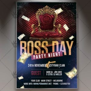 Download National Boss Day Flyer - PSD Template