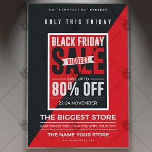 Download Black Friday Sale Flyer - PSD Template