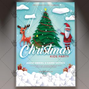 Download Christmas Kids Party Flyer - PSD Template
