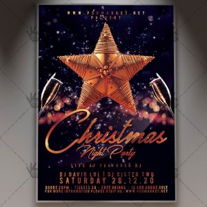 Download Christmas Night Party Flyer - PSD Template