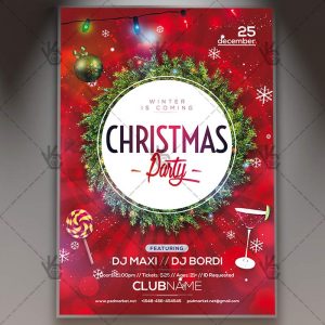 Download Christmas Party Flyer - PSD Template