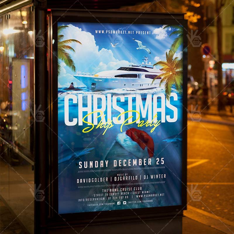 Download Christmas Ship Flyer - PSD Template | PSDmarket