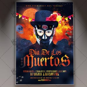 Download Dia De Los Muertos Flyer - PSD Template