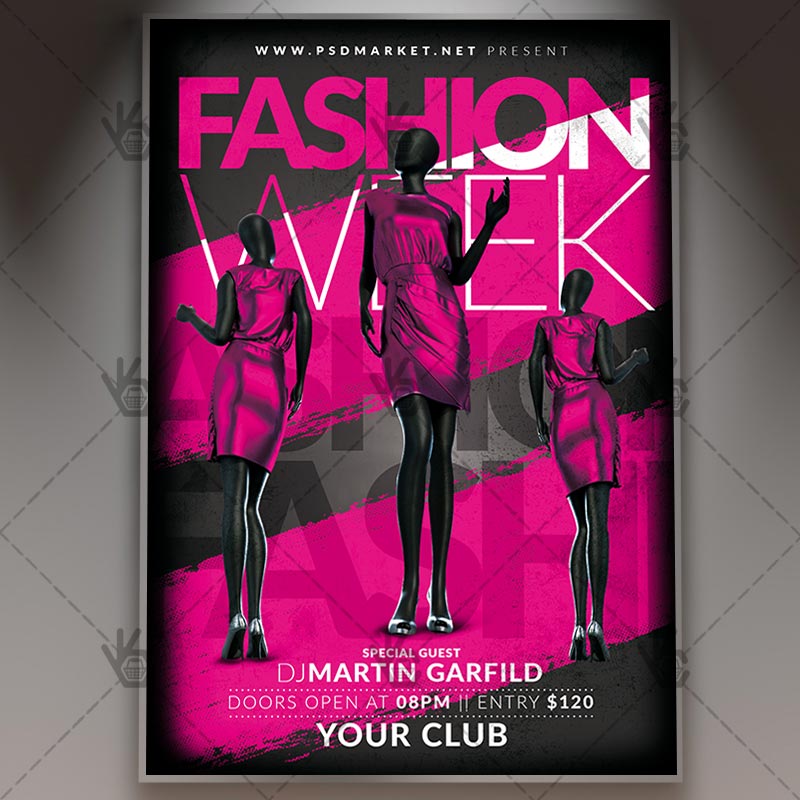 Download Fashion Week Flyer - PSD Template