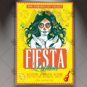 Download Fiesta Latina Flyer- PSD Template