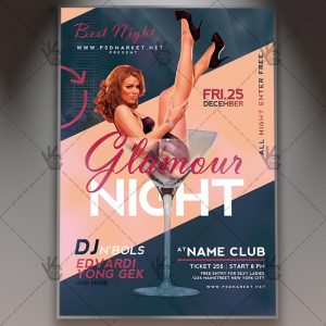 Download Glamour Night Flyer - PSD Template