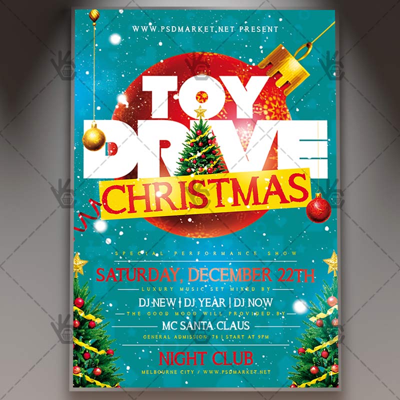Download Holiday Toy Drive Flyer Psd Template Psdmarket