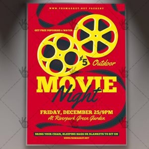 Download Movie Night Flyer - PSD Template