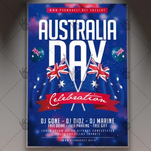 Download Australia Day Event Flyer - PSD Template