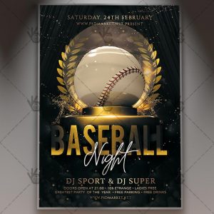 Download Baseball Flyer - PSD Template