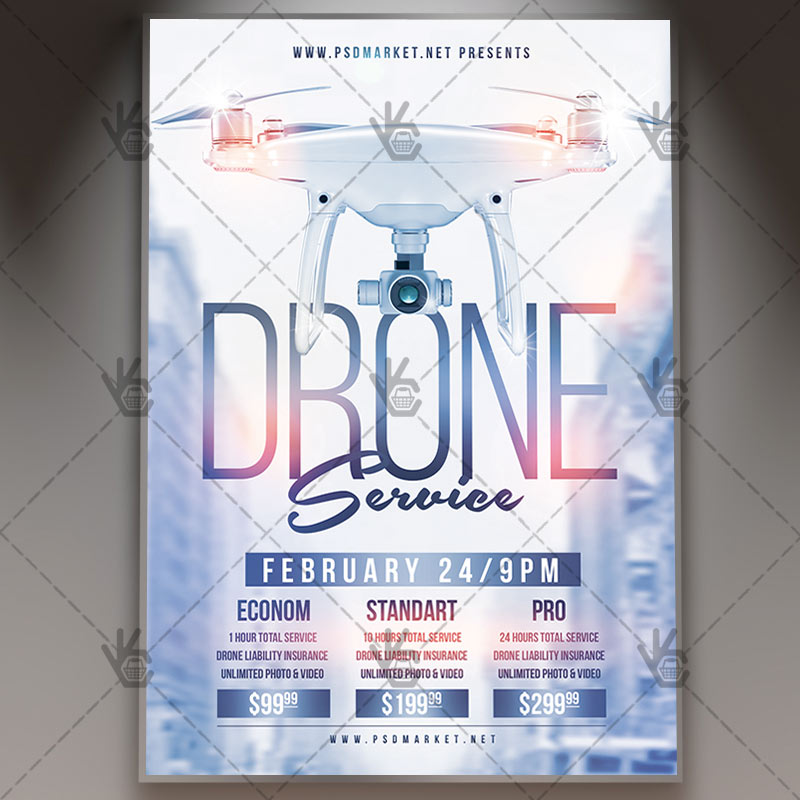 Download Drone Flyer - PSD Template