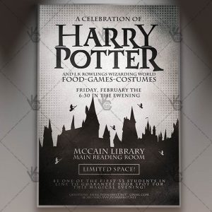 Download Harry Potter Day Flyer - PSD Template