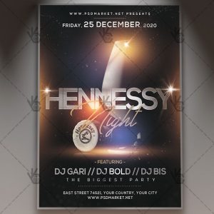Download Hennessy Flyer - PSD Template