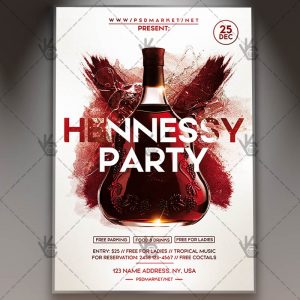 Download Hennessy Party Flyer - PSD Template