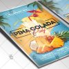 Download Pina Colada Party Flyer - PSD Template-2