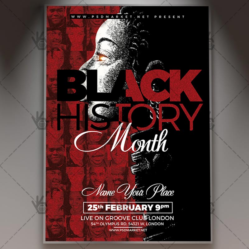 Download Black History Month Celebration Flyer - PSD Template