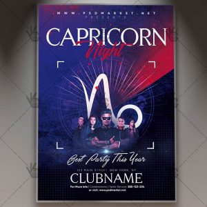 Download Capricorn Night Flyer - PSD Template